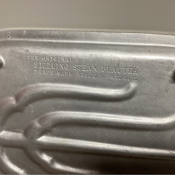 ⚫️ Vintage The Original Sizzling Steak Platter 1940’s - Wagner Ware Sidney Ohio - Picture 5 of 13